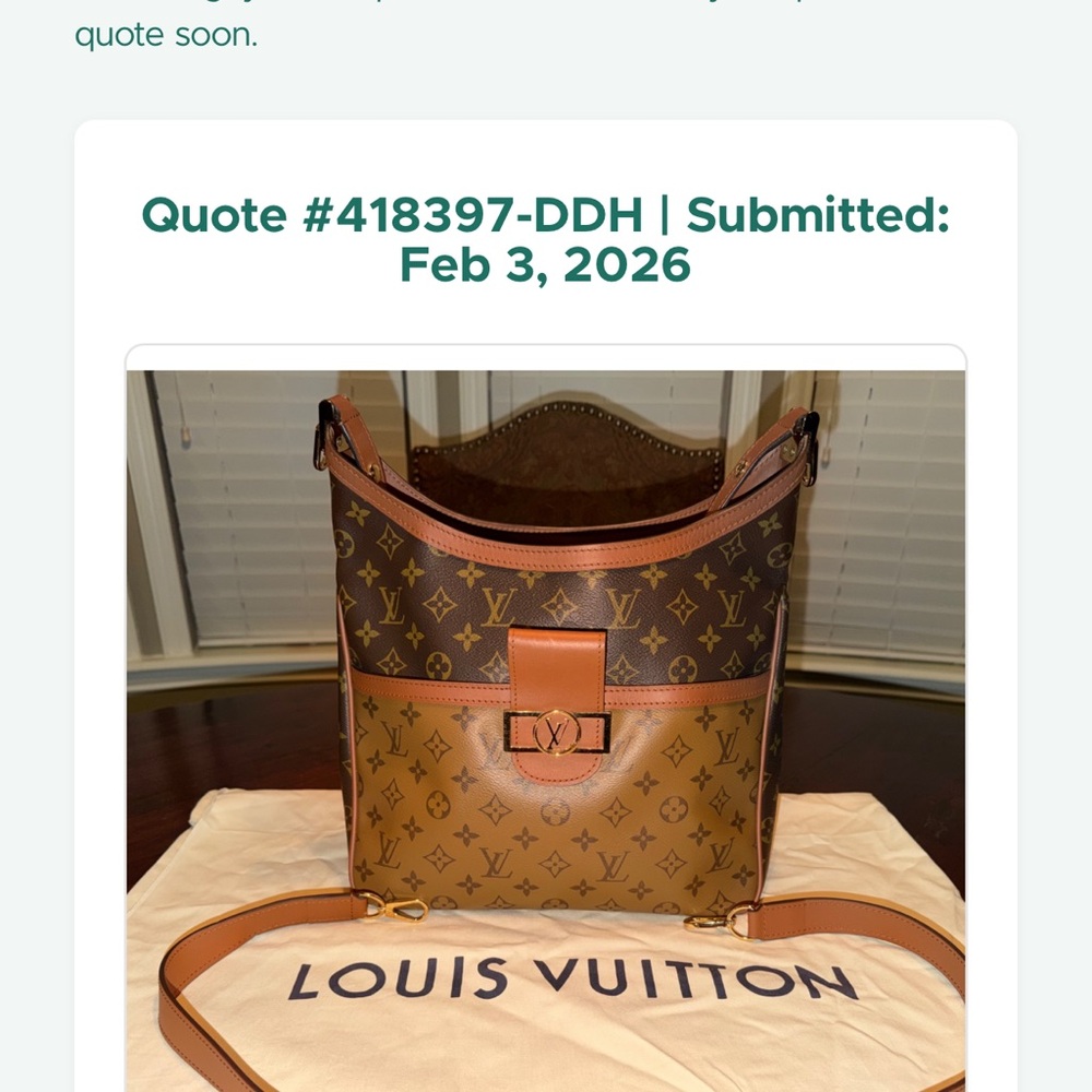 Louis Vuitton Tan and Brown Monogram Messenger Bag